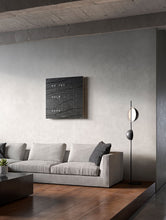 Load image into Gallery viewer, QLOCKTWO EARTH - Creator&#39;s Edition - METAMORPHITE SLATE - Pewter &amp; Black