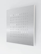 Load image into Gallery viewer, QLOCKTWO EARTH - STEEL SERIES - STAINLESS STEEL - Pewter &amp; Black
