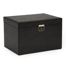 Load image into Gallery viewer, PALERMO Large Jewellery Box - BLACK ANTHRACITE - Pewter &amp; Black