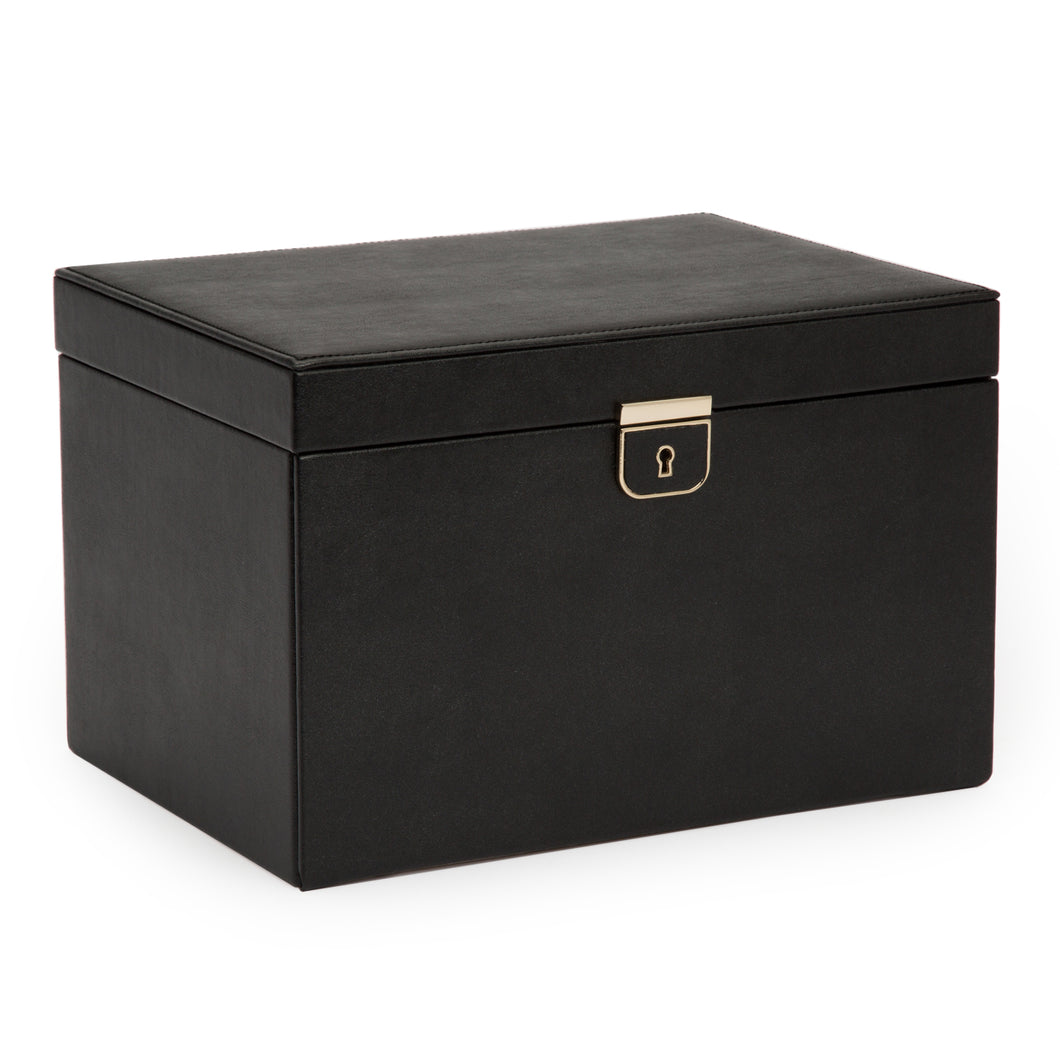 PALERMO Large Jewellery Box - BLACK ANTHRACITE - Pewter & Black