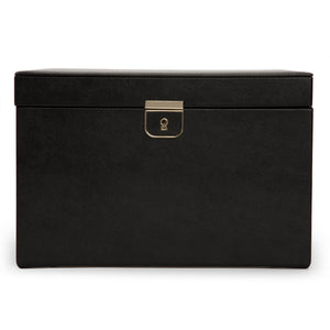 PALERMO Large Jewellery Box - BLACK ANTHRACITE - Pewter & Black