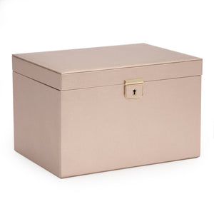 PALERMO Large Jewellery Box - ROSE GOLD - Pewter & Black