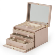 Load image into Gallery viewer, PALERMO Large Jewellery Box - ROSE GOLD - Pewter &amp; Black