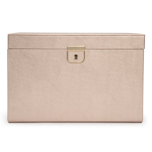 PALERMO Large Jewellery Box - ROSE GOLD - Pewter & Black