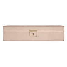 Load image into Gallery viewer, PALERMO Medium Flat Jewellery Box - ROSE GOLD - Pewter &amp; Black