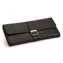 Load image into Gallery viewer, PALERMO Travel Jewellery Roll - BLACK ANTHRACITE - Pewter &amp; Black