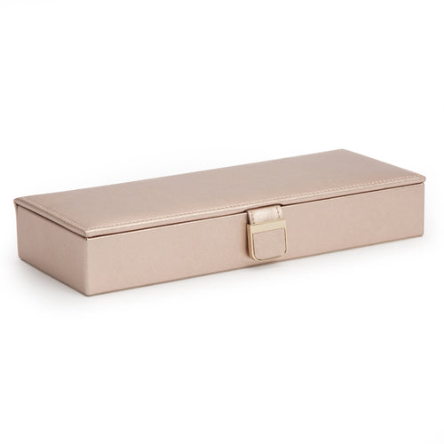 PALERMO Jewellery Safe Deposit Box - ROSE PINK - Pewter & Black