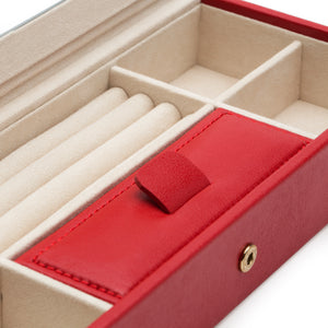 PALERMO Safe Deposit Box - RED - Pewter & Black