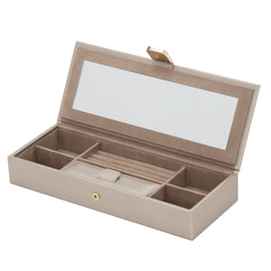 PALERMO Safe Deposit Box - PEWTER - Pewter & Black