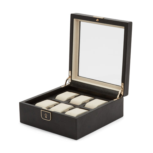 PALERMO Six Piece Watch Box - BLACK ANTHRACITE