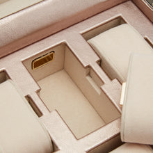 Load image into Gallery viewer, WOLF 1834 PALERMO Six Piece Leather Watch storage Box - ROSE GOLD
