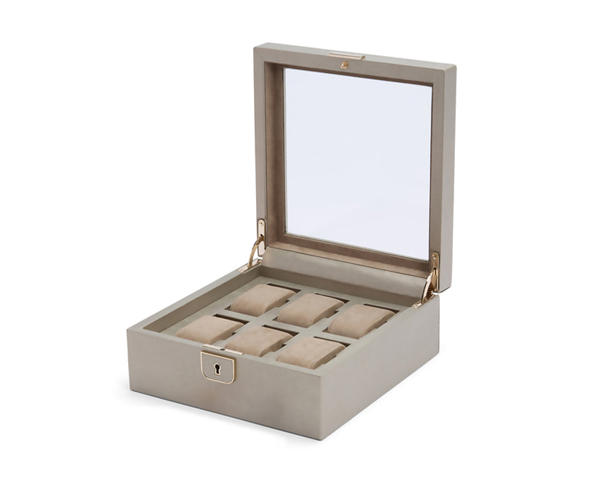 PALERMO Six Piece Watch Box - PEWTER