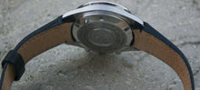 Load image into Gallery viewer, Hirsch LEONARDO PRINCIPAL Curved End Leather watch Strap DARK BROWN18MM - Pewter &amp; Black