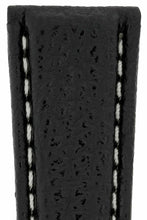 Load image into Gallery viewer, Black Shark Leather Deployment Watch Strap 20mm