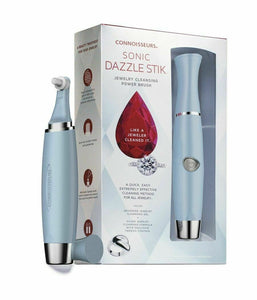 Connoisseurs Sonic Dazzle Stik Electric Brush Jewellery Diamond Cleaner & Polish - Pewter & Black