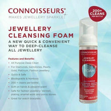 Load image into Gallery viewer, CONNOISSEURS TARNISH CLEANER FOAM. Sanitizing jewellery wash. Diamond RING - Pewter &amp; Black