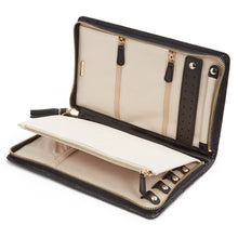Load image into Gallery viewer, CAROLINE JEWELLERY LARGE PORTFOLIO - Pewter &amp; Black