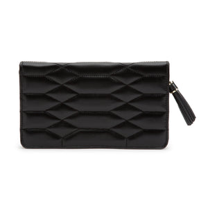 WOLF 1834 CAROLINE - LEATHER JEWELLERY PORTFOLIO - Pewter & Black