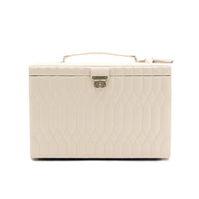 Load image into Gallery viewer, CAROLINE EXTRA LARGE JEWELLERY CASE - Pewter &amp; Black