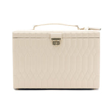 Load image into Gallery viewer, CAROLINE EXTRA LARGE JEWELLERY CASE - Pewter &amp; Black