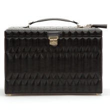 Load image into Gallery viewer, CAROLINE EXTRA LARGE JEWELLERY CASE - Pewter &amp; Black