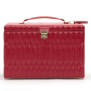 CAROLINE EXTRA LARGE JEWELLERY CASE - Pewter & Black