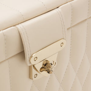 CAROLINE LARGE JEWELLERY CASE - Pewter & Black