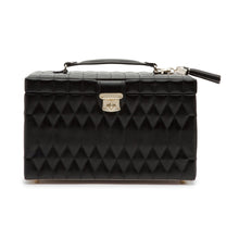 Load image into Gallery viewer, CAROLINE LARGE JEWELLERY CASE - Pewter &amp; Black