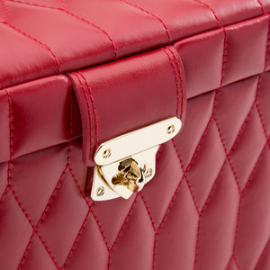 CAROLINE LARGE JEWELLERY CASE - Pewter & Black