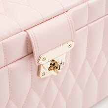 Load image into Gallery viewer, WOLF 1834 CAROLINE - LEATHER MEDIUM JEWELLERY CASE - Pewter &amp; Black