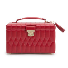 Load image into Gallery viewer, WOLF 1834 CAROLINE - LEATHER MEDIUM JEWELLERY CASE - Pewter &amp; Black