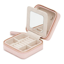 Load image into Gallery viewer, WOLF 1834 CAROLINE - LEATHER JEWELLERY ZIP TRAVEL CASE