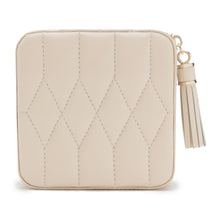 Load image into Gallery viewer, WOLF 1834 CAROLINE - LEATHER JEWELLERY ZIP TRAVEL CASE