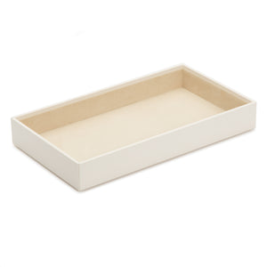 2" VAULT STACKING TRAY - IVORY - Pewter & Black