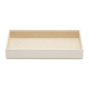 2" VAULT STACKING TRAY - IVORY - Pewter & Black