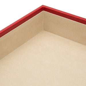 1.5" VAULT STACKING TRAY  - RED - Pewter & Black