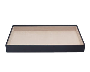 1.5" VAULT STACKING TRAY - BLACK - Pewter & Black