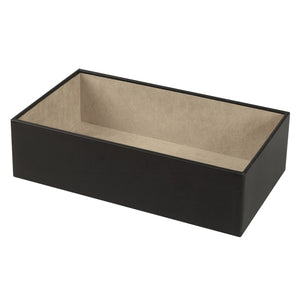 4" VAULT STACKING TRAY - BLACK - Pewter & Black