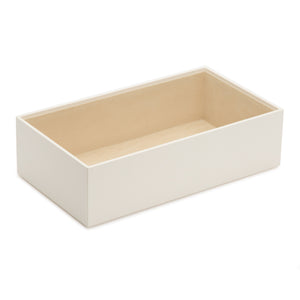 4" VAULT STACKING TRAY - IVORY - Pewter & Black