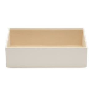 4" VAULT STACKING TRAY - IVORY - Pewter & Black