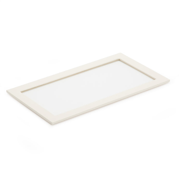 VAULT GLASS LID - IVORY - Pewter & Black