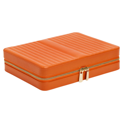 MARIA LARGE ZIP CASE - TANGERINE