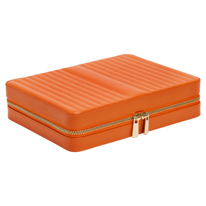 MARIA LARGE ZIP CASE - TANGERINE