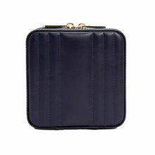Load image into Gallery viewer, MARIA Small Zip Case - NAVY - Pewter &amp; Black