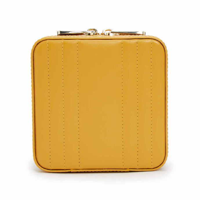 MARIA Small Zip Case - MUSTARD - Pewter & Black