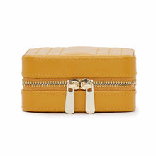 Load image into Gallery viewer, MARIA Small Zip Case - MUSTARD - Pewter &amp; Black