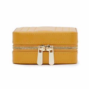 MARIA Small Zip Case - MUSTARD - Pewter & Black