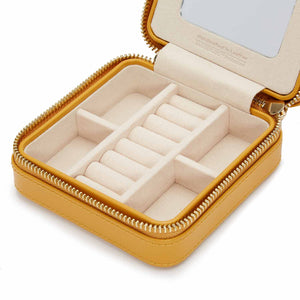 MARIA Small Zip Case - MUSTARD - Pewter & Black