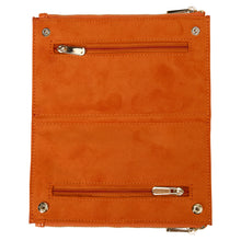 Load image into Gallery viewer, MARIA Medium Zip JEWELLERY TRAVEL Case - Tangerine