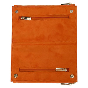 MARIA Medium Zip JEWELLERY TRAVEL Case - Tangerine